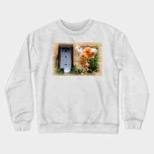 Blockley Village Cottage Cotswolds Gloucestershire Crewneck Sweatshirt